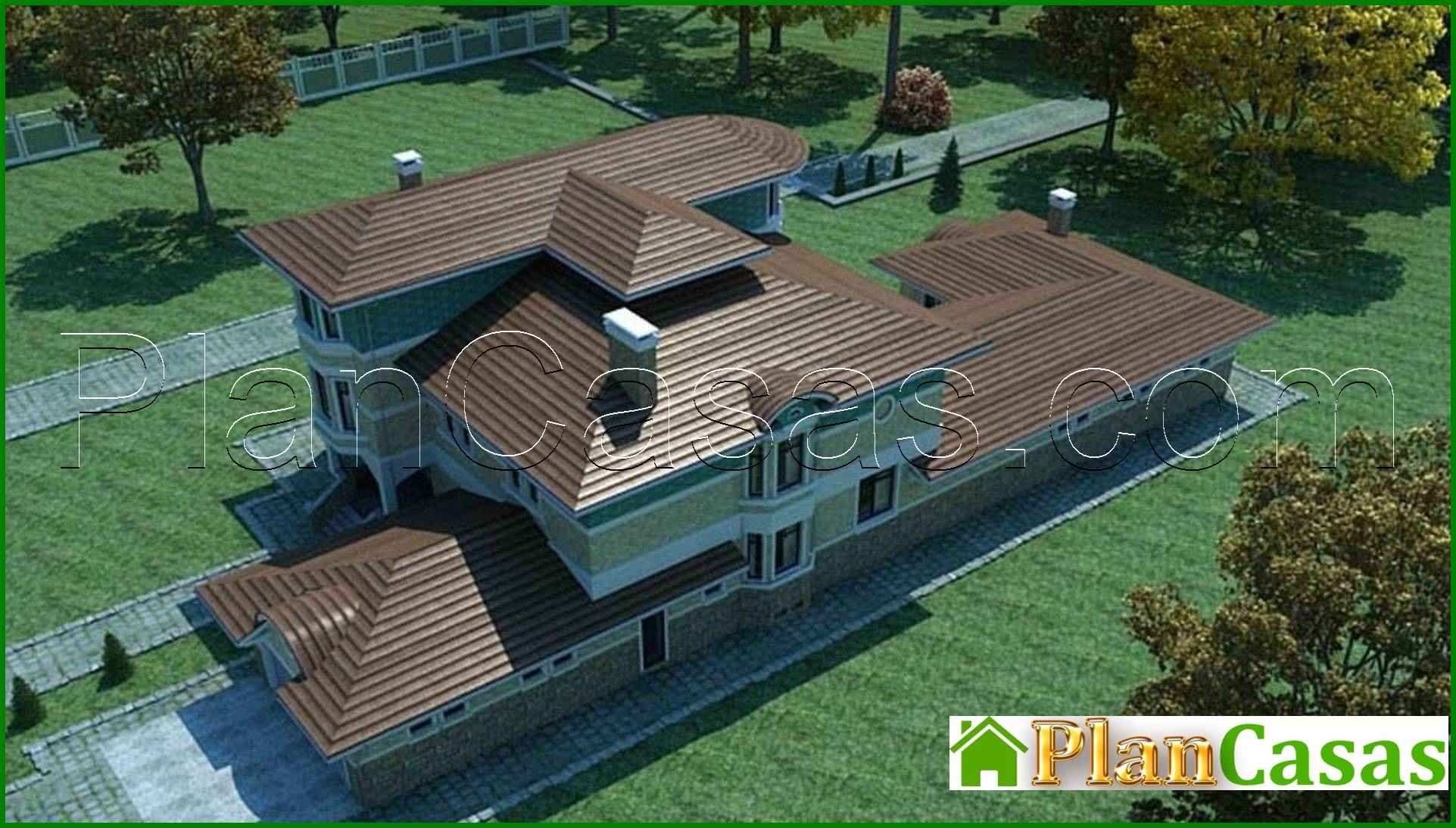 220. The project of a large two-story house with a pool and a garage for 2 cars - Image 6