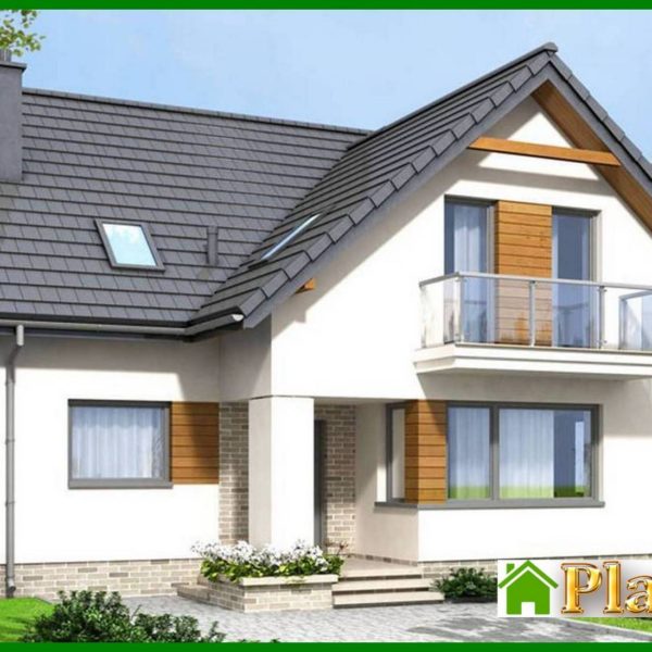 180. Project of a two-story house in a modern style