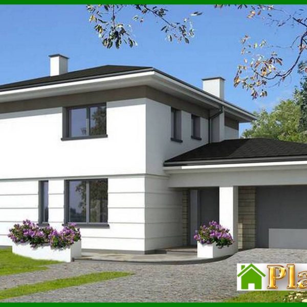 183. Two-story residential building with a semicircular veranda