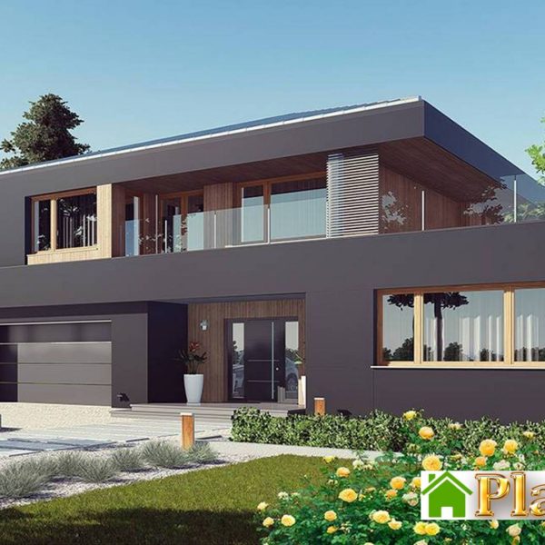 238. Modern residential building in dark color