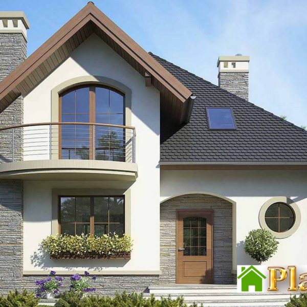 239. Beautiful two-story house with semicircular verandas and balconies