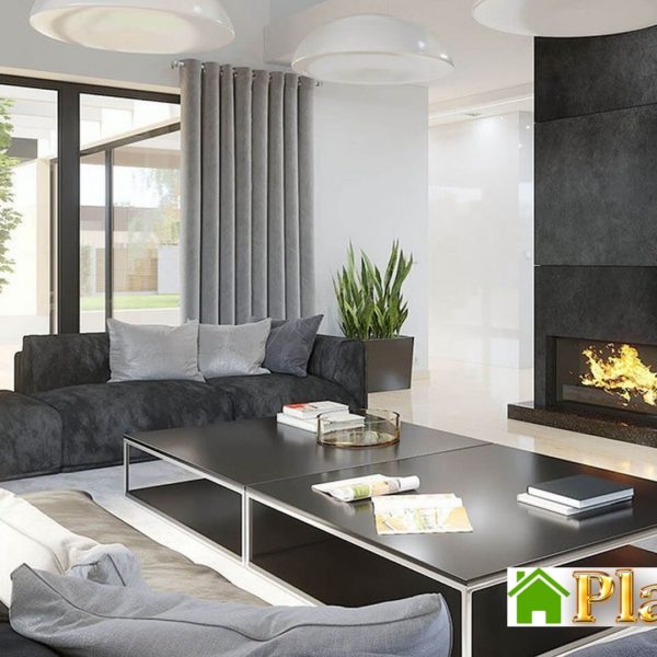 240. The project of a chic mansion with a unique layout