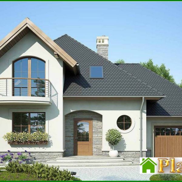 244. Magnificent house with semi-circular balconies