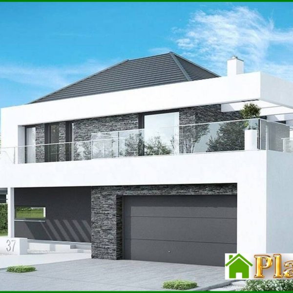 246. Two-story residential building with spacious verandas