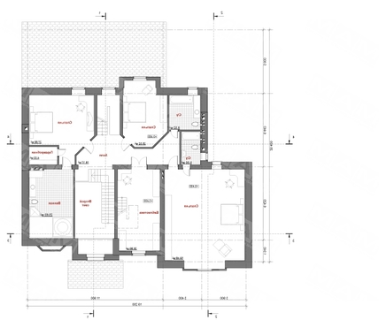 255. The project of a huge chic mansion