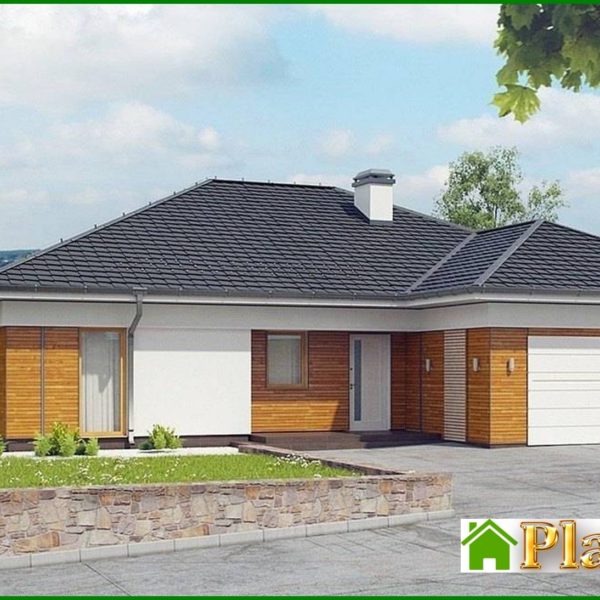 258. Single-storey house project with several bathrooms