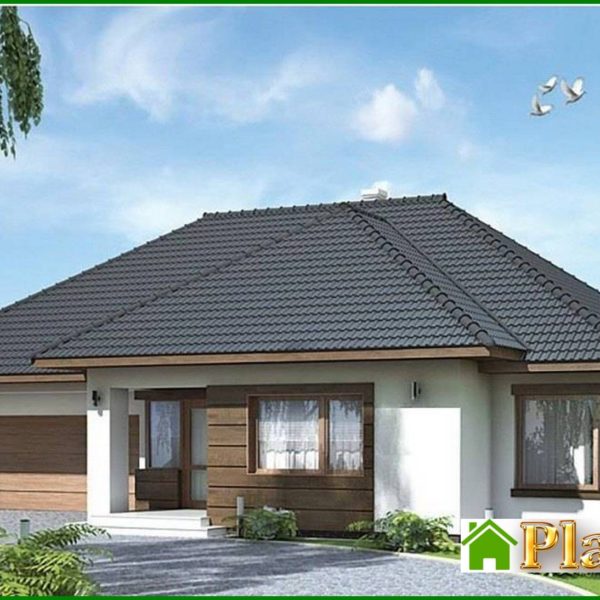 264. One-story residential building, divided into day and night zones