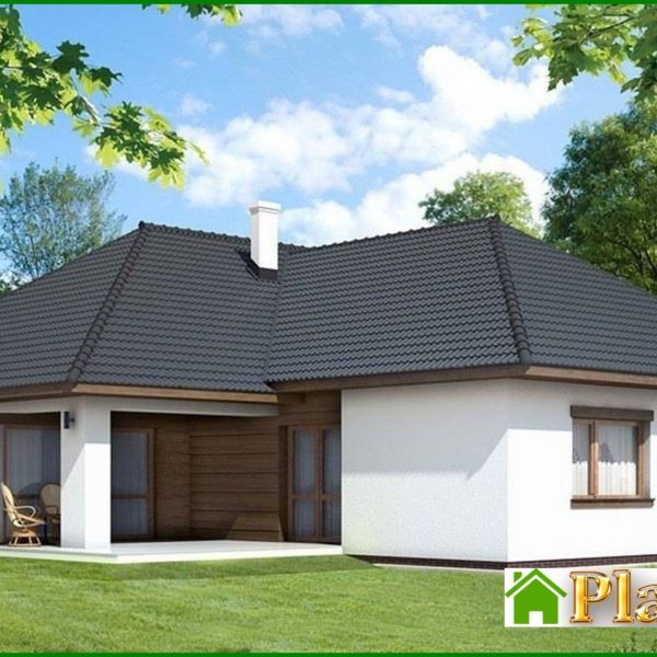 264. One-story residential building, divided into day and night zones