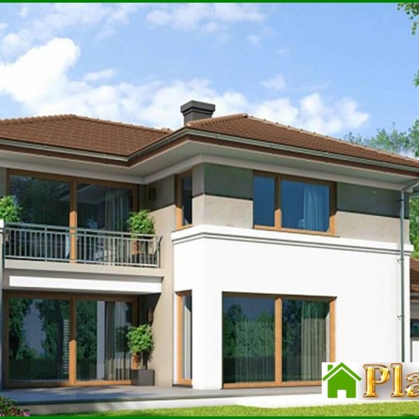 267. Modern two-story house in a classic style