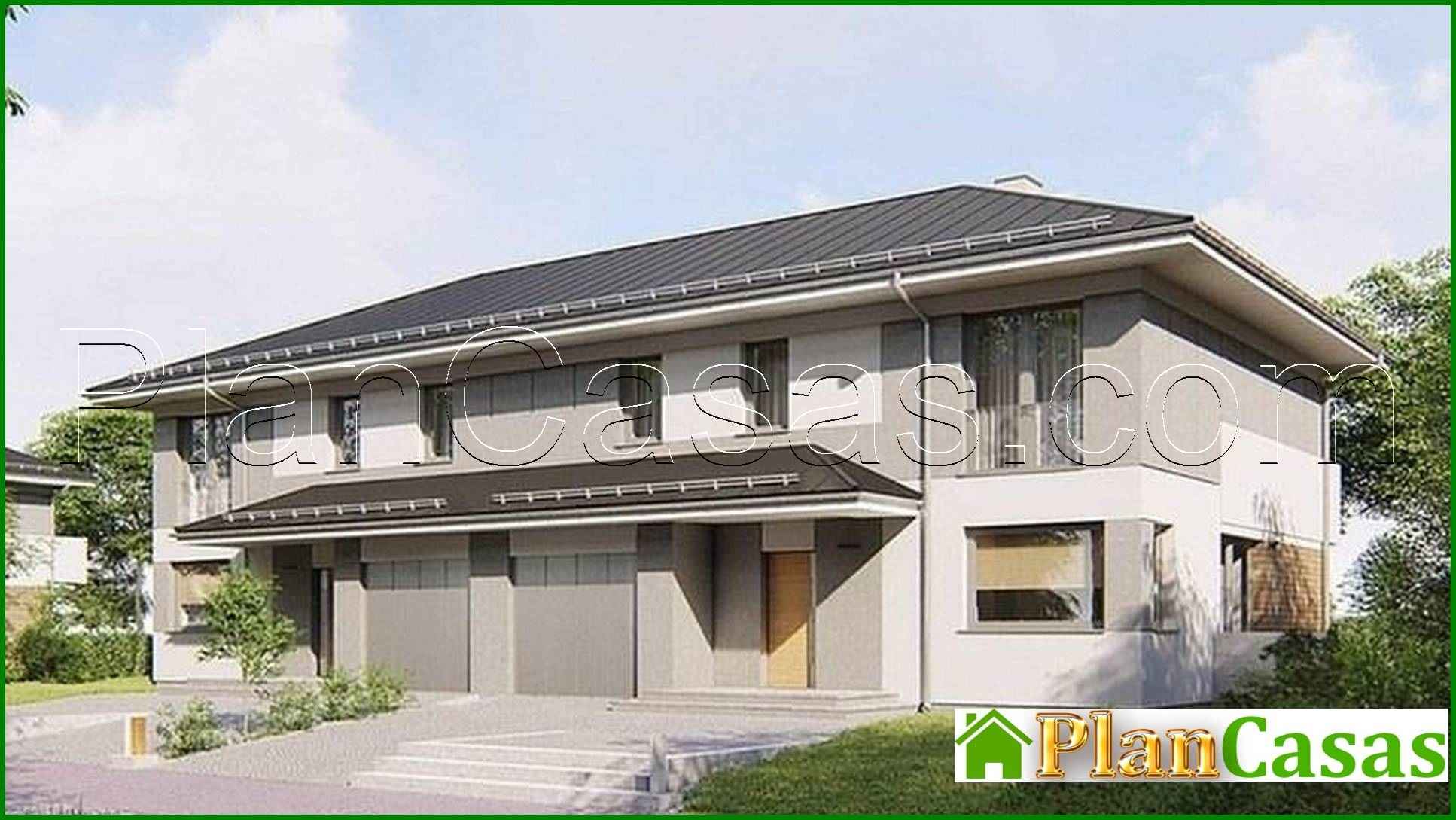 272. The project of a two-story townhouse