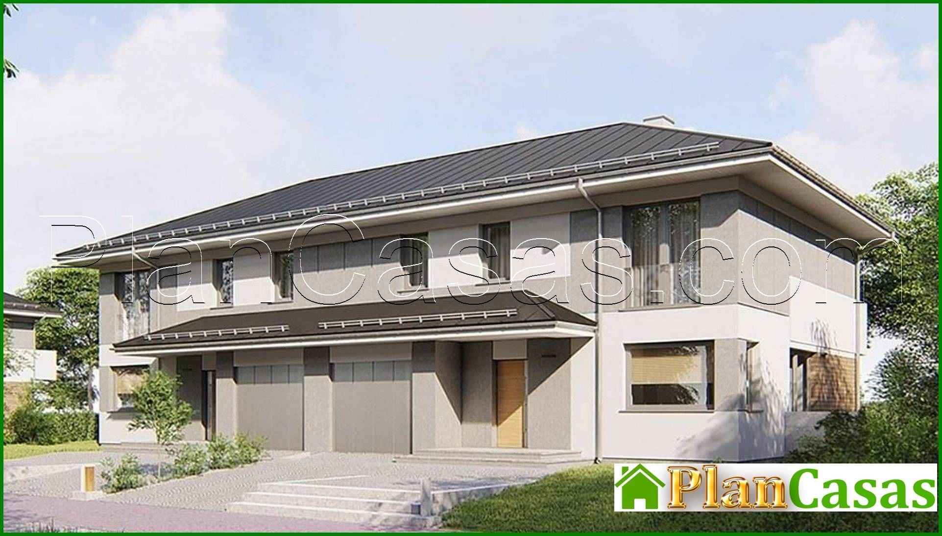 272. The project of a two-story townhouse