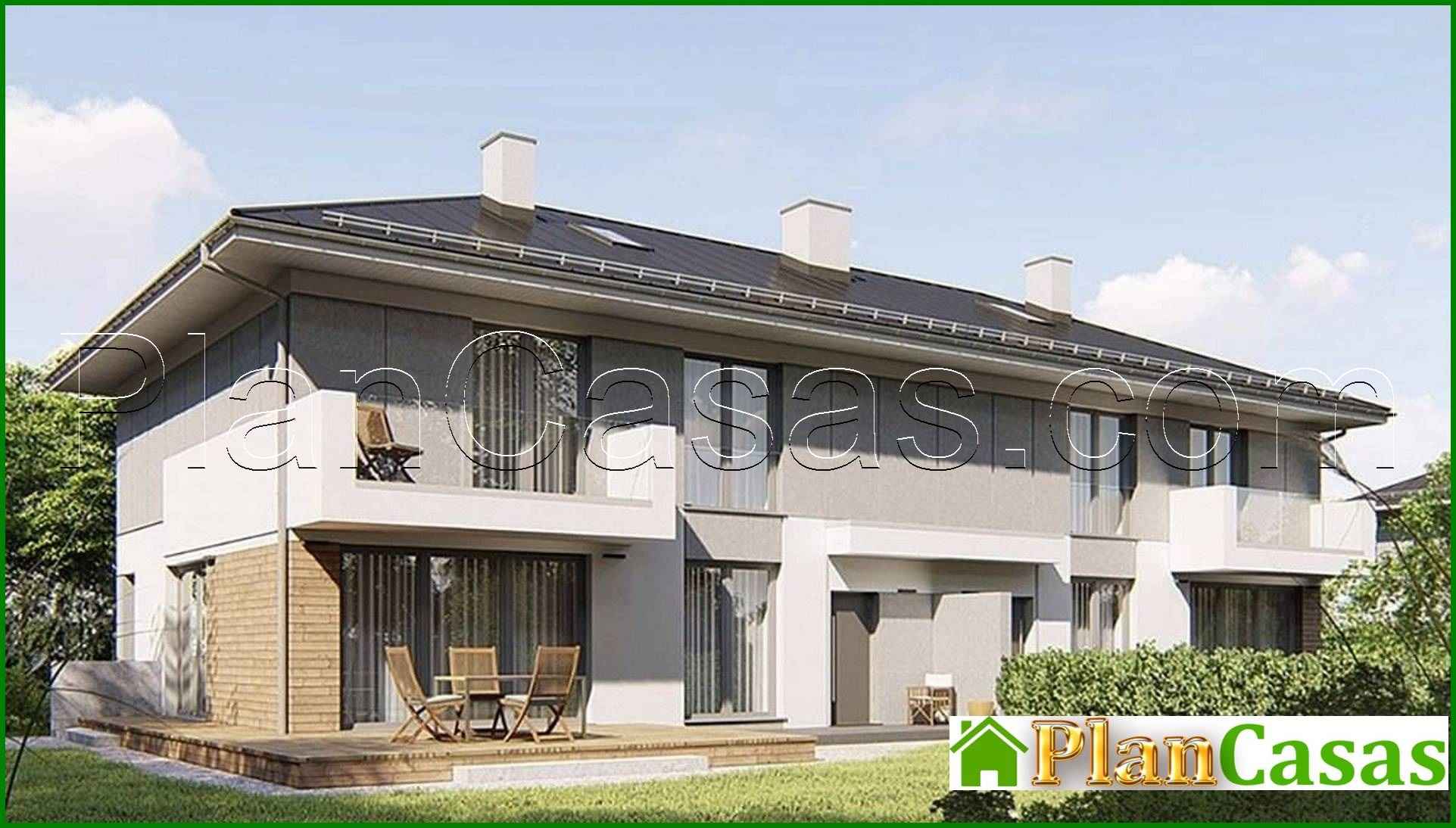 272. The project of a two-story townhouse