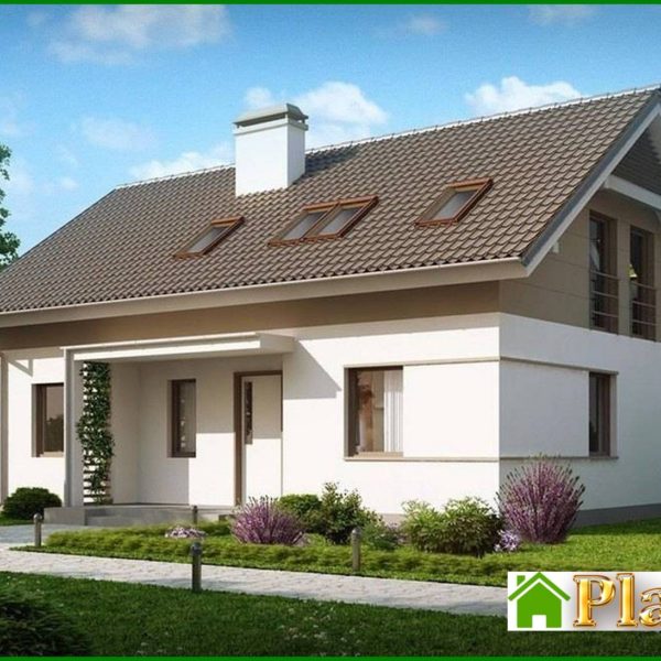 273. The project of an energy-saving classic house with an attic