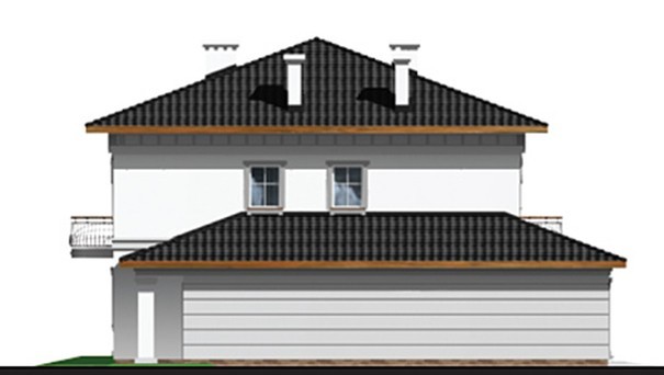 284. The project of a classic two-story mansion