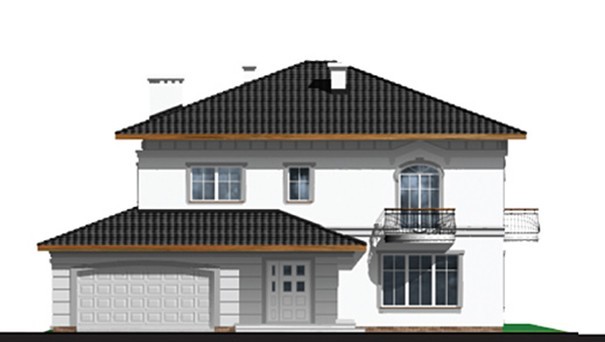 284. The project of a classic two-story mansion