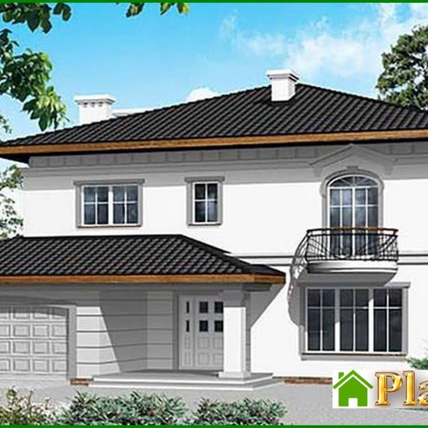 284. The project of a classic two-story mansion