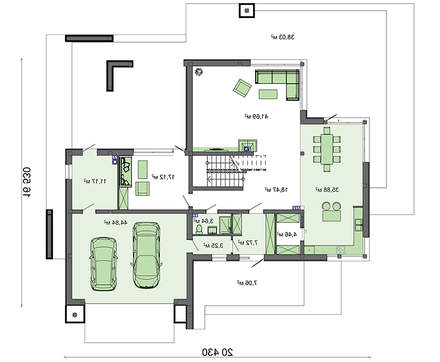 287. Modern Art Nouveau house with sauna on the second floor