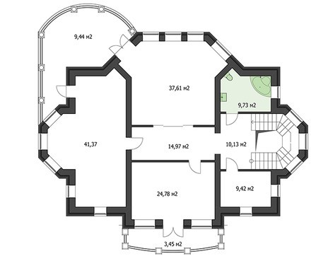 318. The project of a four-story mansion