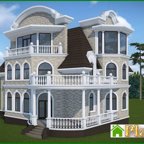 318. The project of a four-story mansion