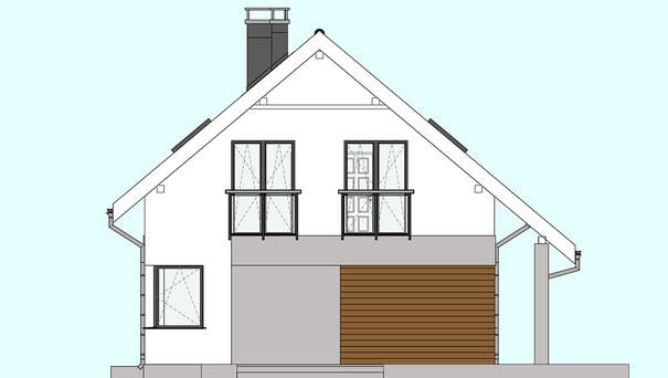 320. Compact two-story cottage project