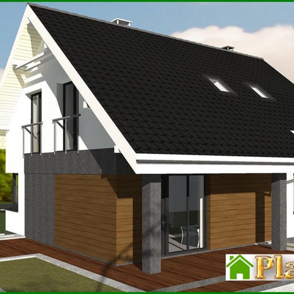 320. Compact two-story cottage project