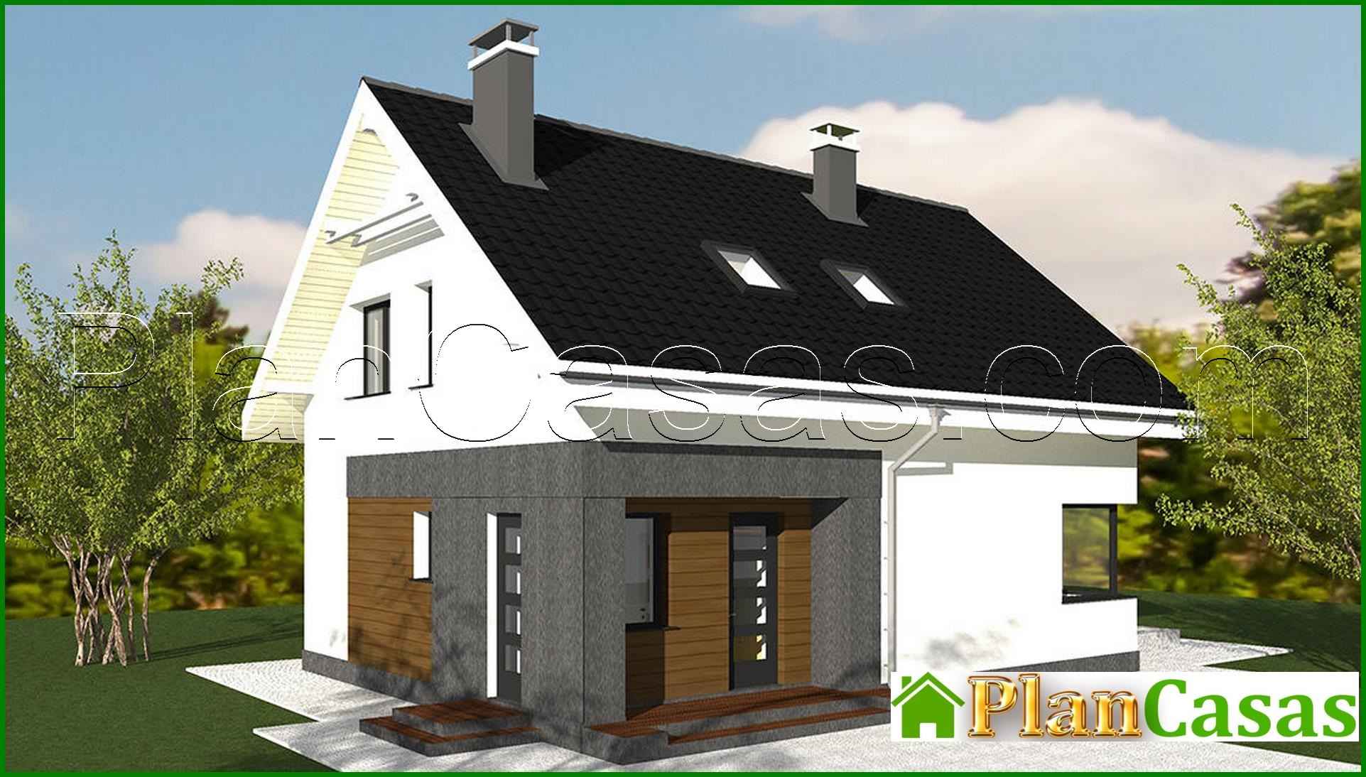 320. Compact two-story cottage project