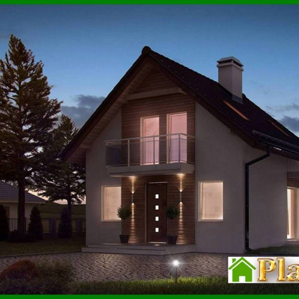 339. The project of a small country house with an attic