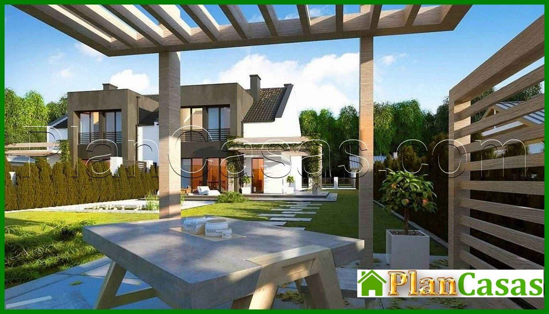 341. Cottage with elements of cubism in architecture