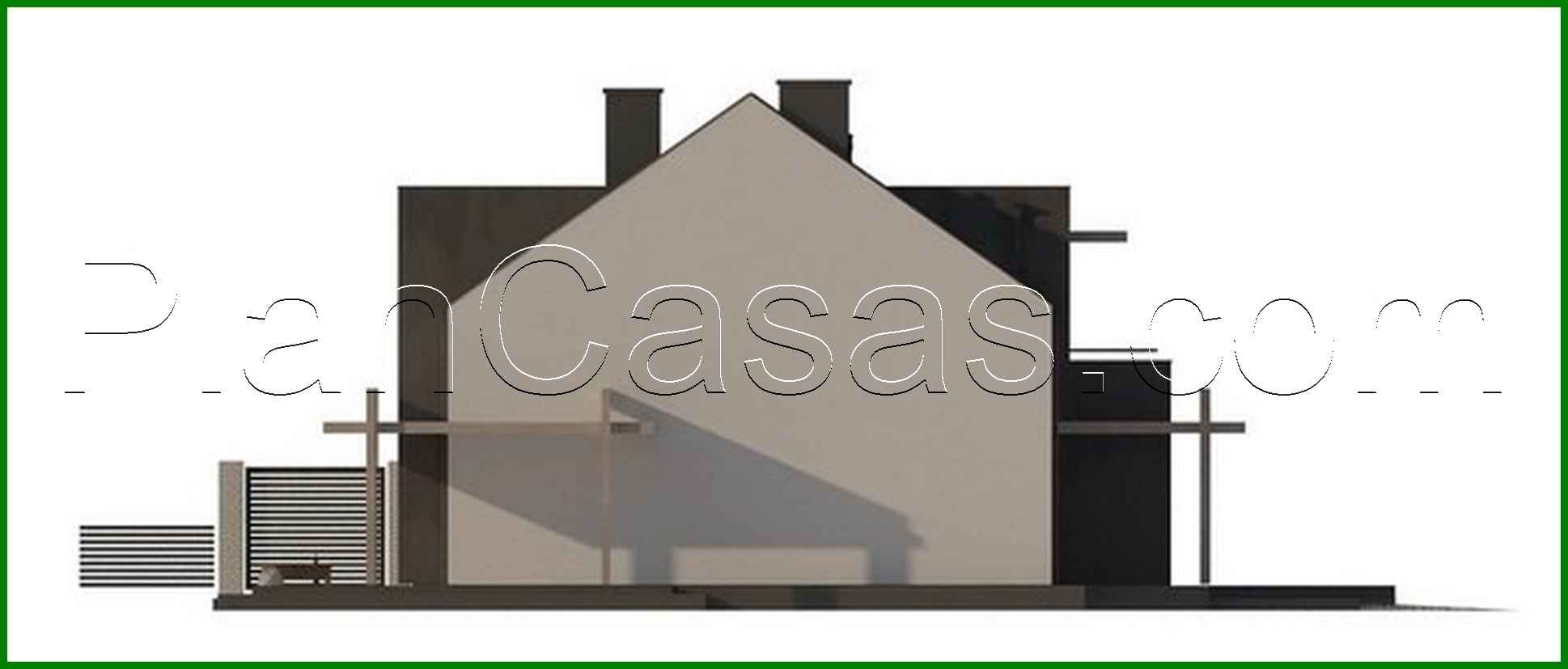 341. Cottage with elements of cubism in architecture