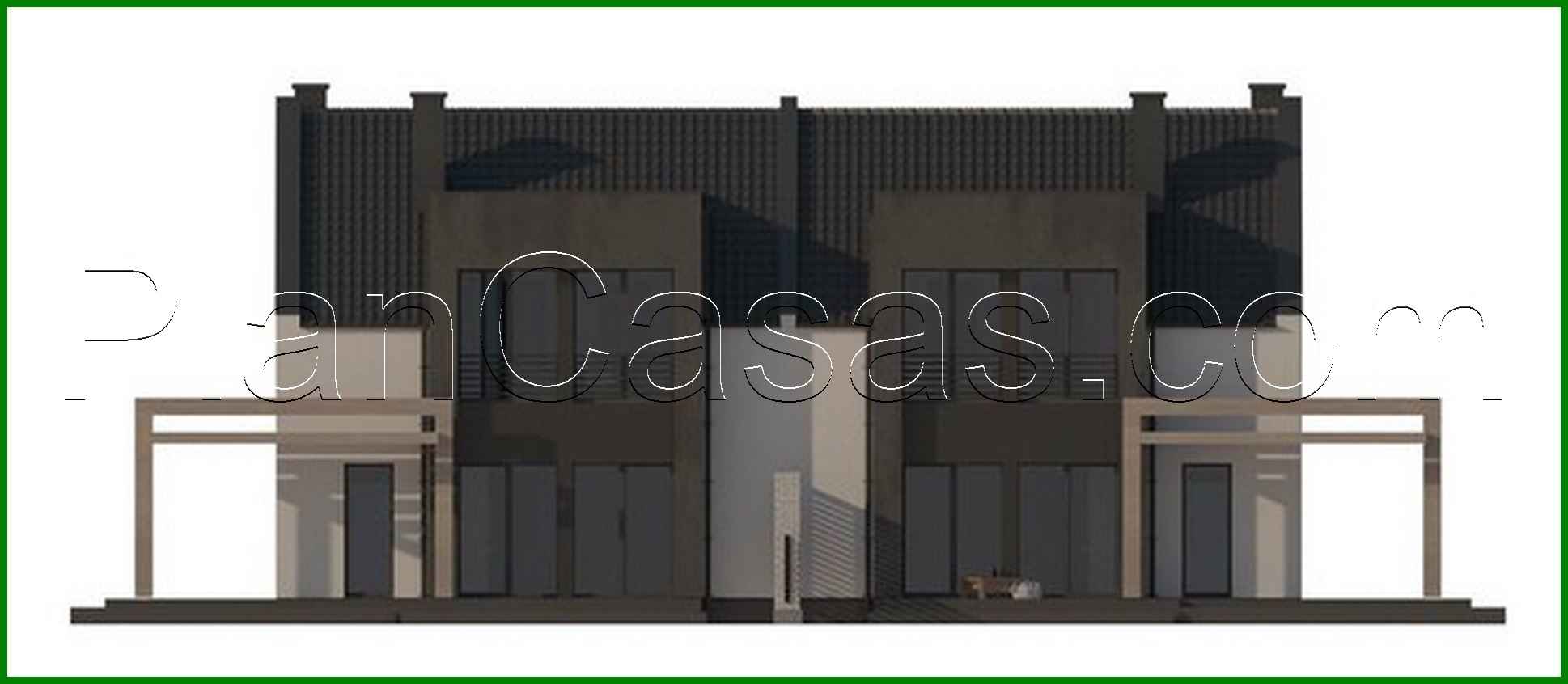 341. Cottage with elements of cubism in architecture