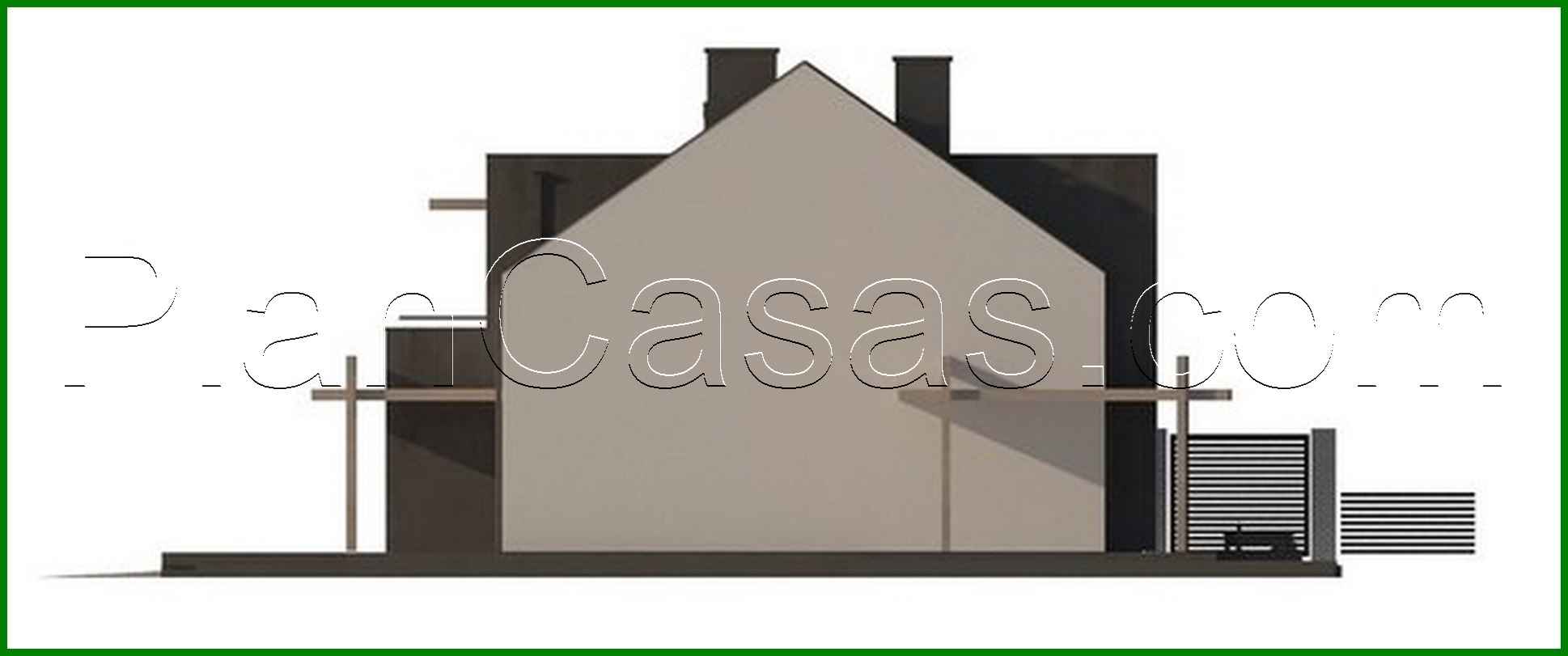 341. Cottage with elements of cubism in architecture