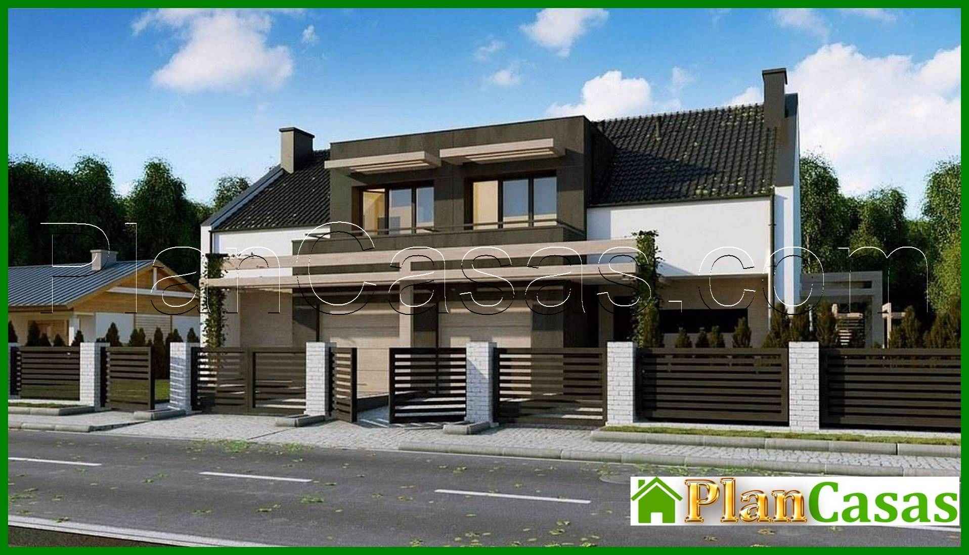 341. Cottage with elements of cubism in architecture