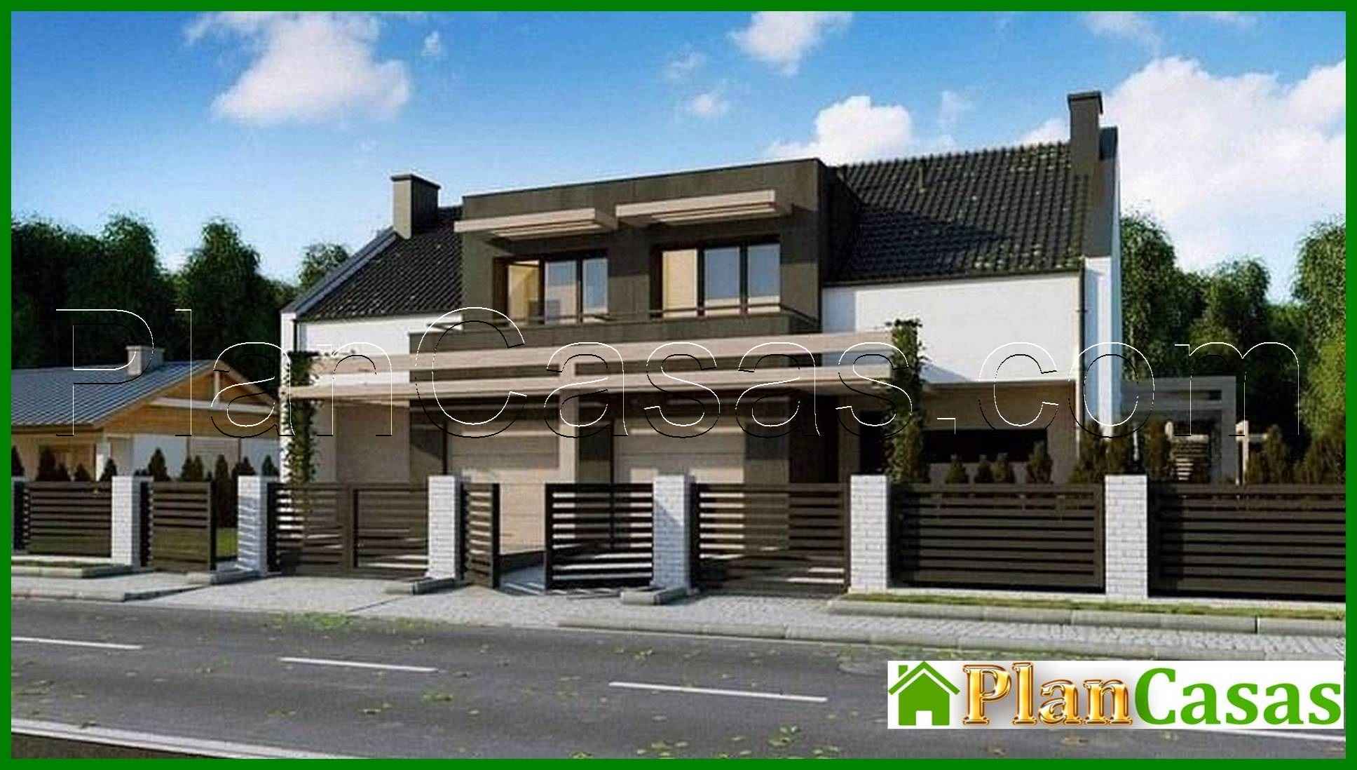 341. Cottage with elements of cubism in architecture