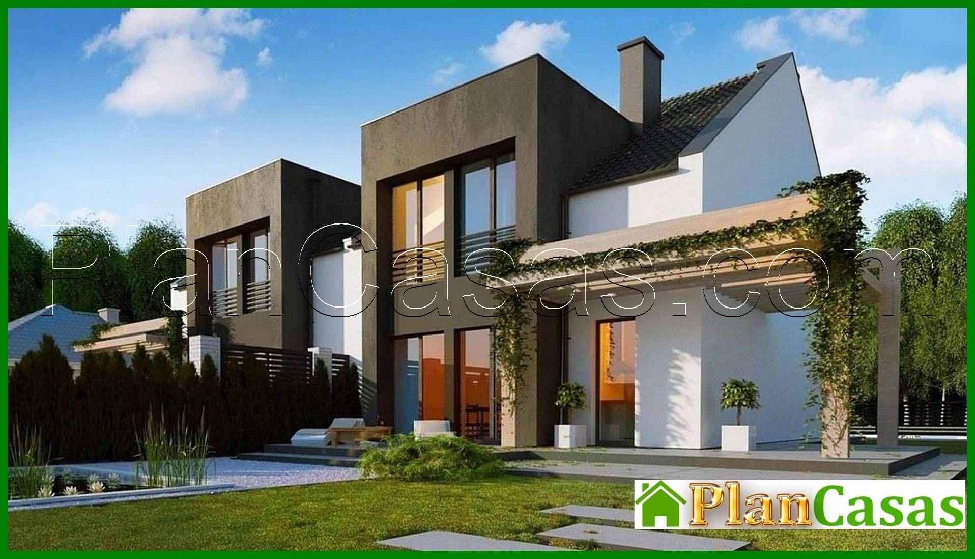 341. Cottage with elements of cubism in architecture