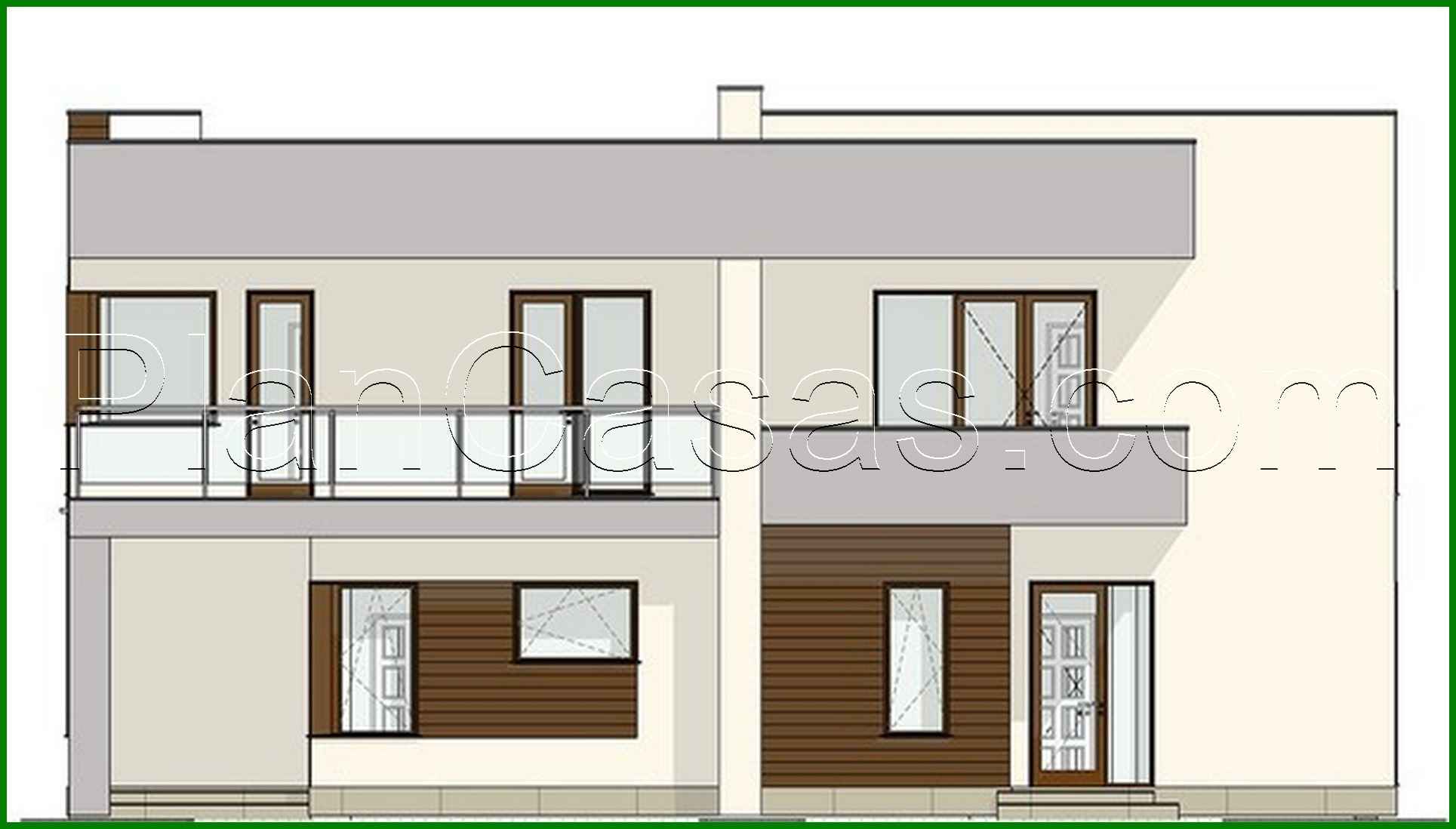 352. The project of a two-story residential building for two families