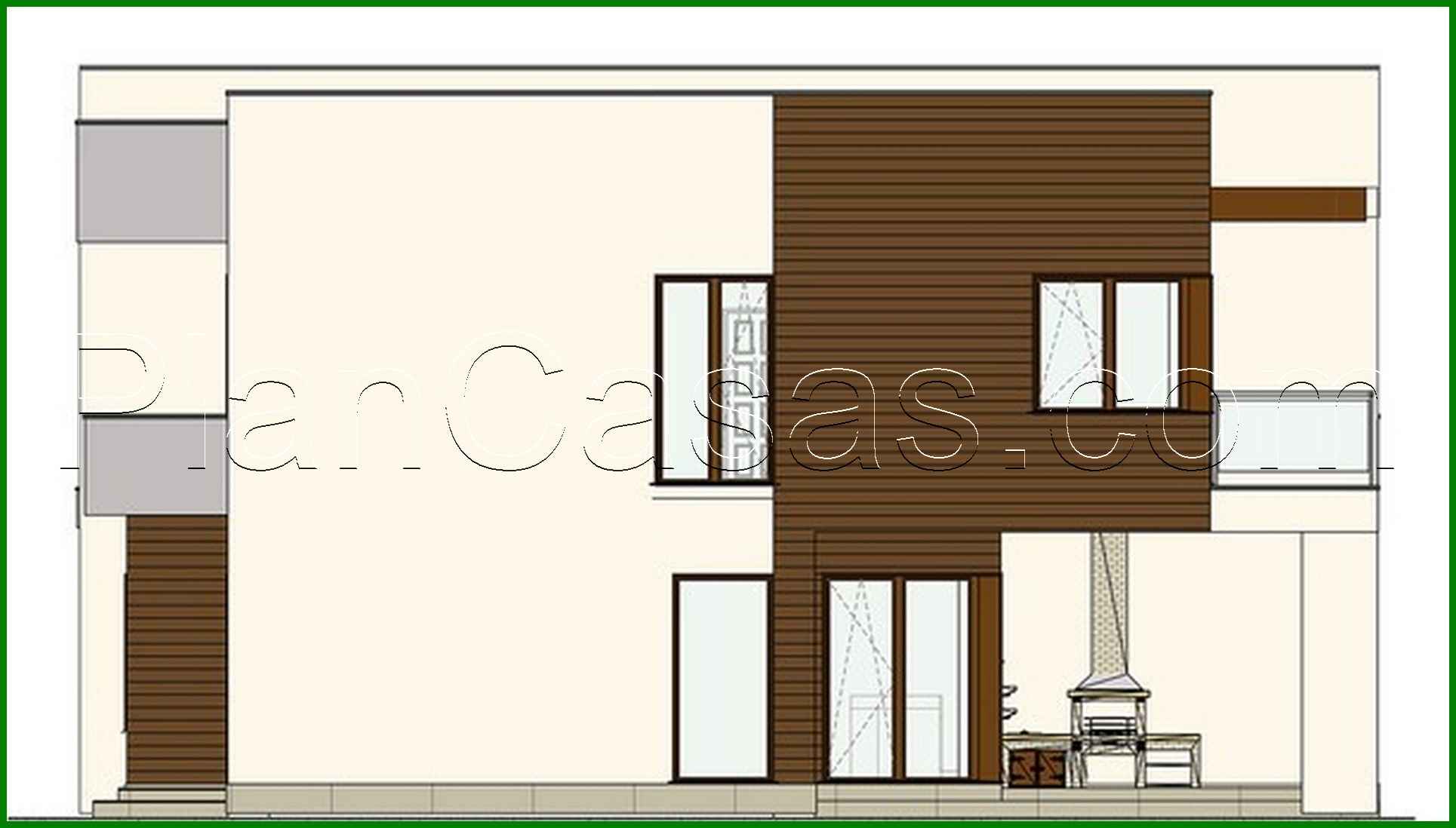 352. The project of a two-story residential building for two families