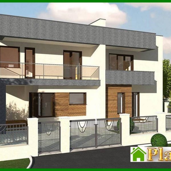 352. The project of a two-story residential building for two families