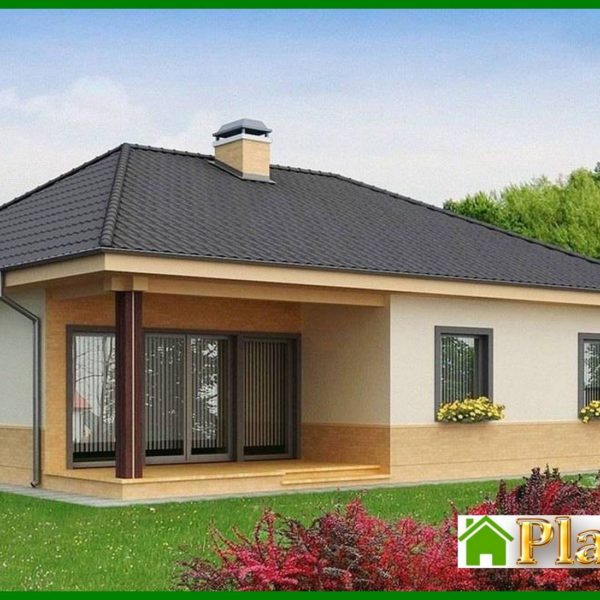 359. House project with a corner window in the kitchen 359. House project with a corner window in the kitchen