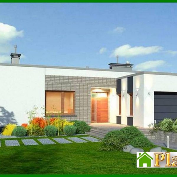 363. One-story apartment building with a spacious living room 363. One-story apartment building with a spacious living room