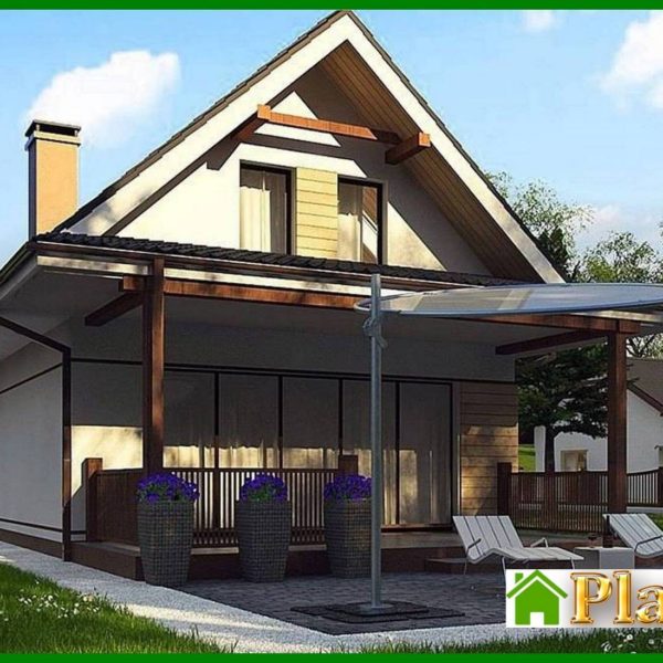 365. Compact cottage with an attic 80 m² 365. Compact cottage with an attic 80 m²