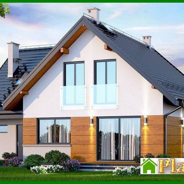 383. Elegant residential building with cozy balconies