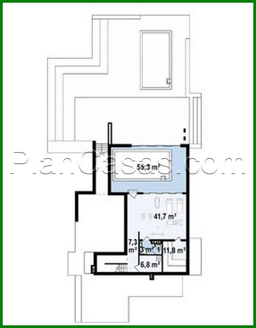 387. Small cottage for a sloping plot