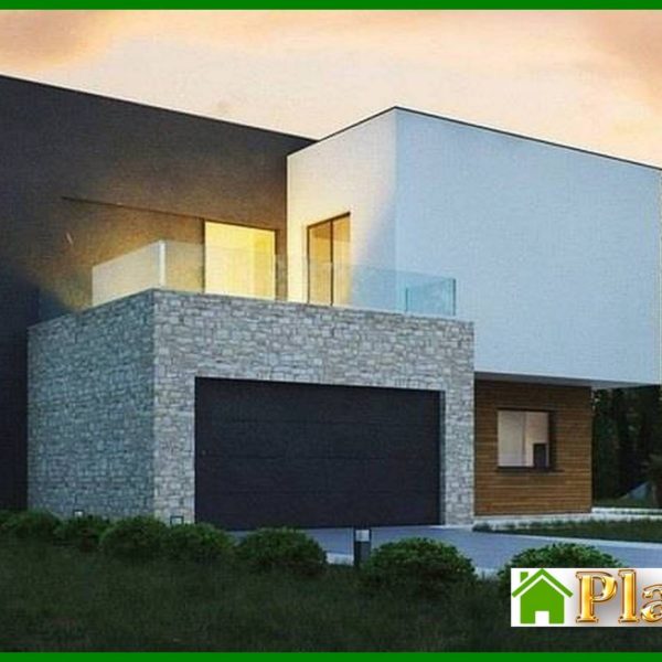 387. Small cottage for a sloping plot