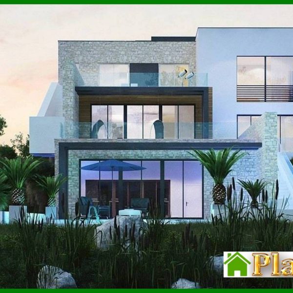 387. Small cottage for a sloping plot