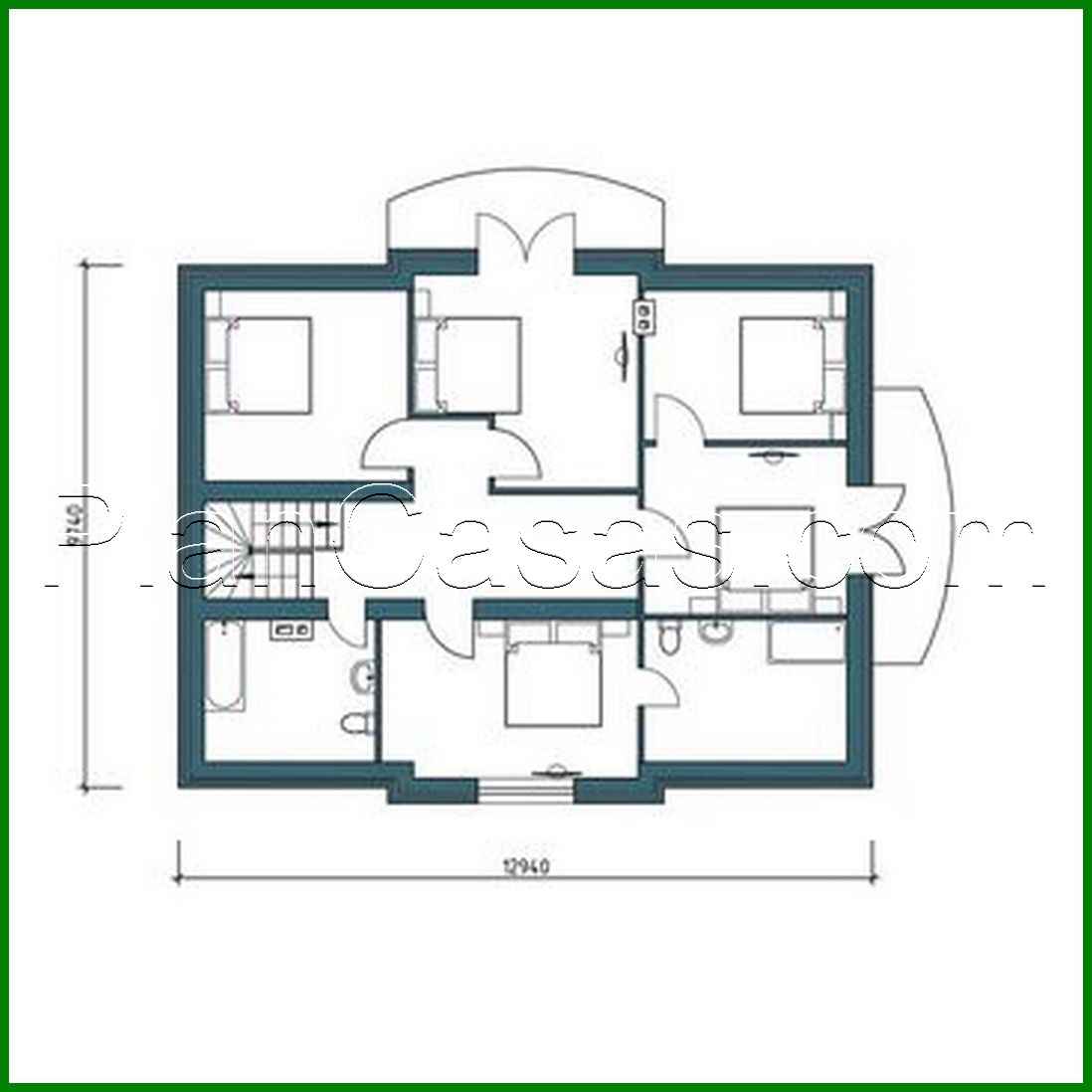395. Beautiful house project of 2 floors