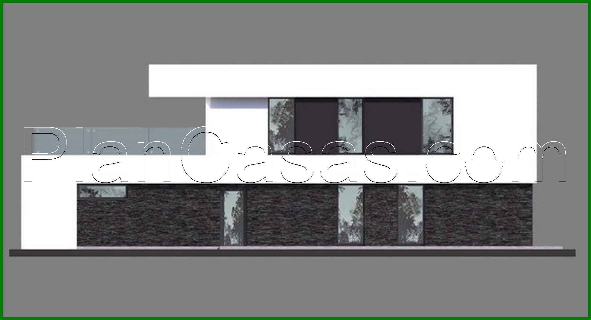 400. Beautiful project of a two-story house in the style of minimalism