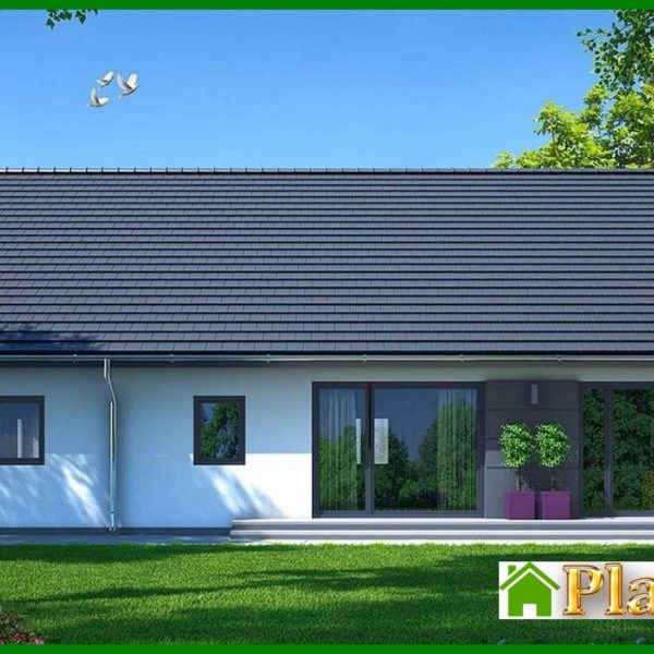 401. Project of a modern residential building with garage and attic 401. Project of a modern residential building with garage and attic