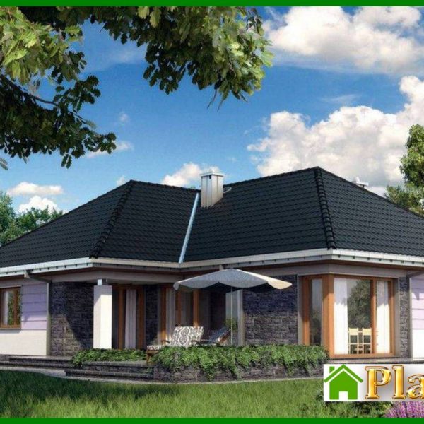 405. One storey T-shaped house