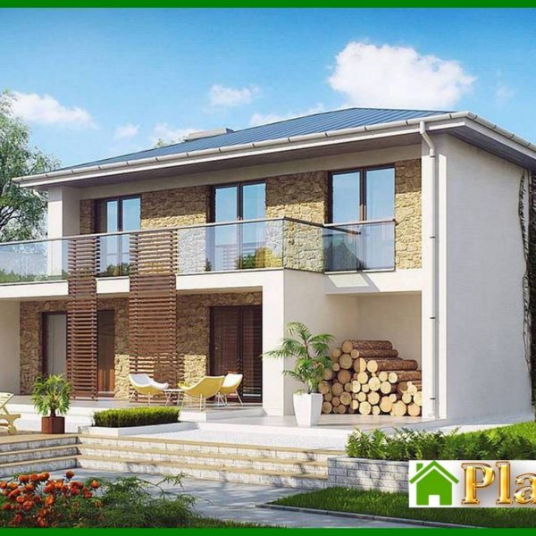 416. Two-story house with a spacious terrace