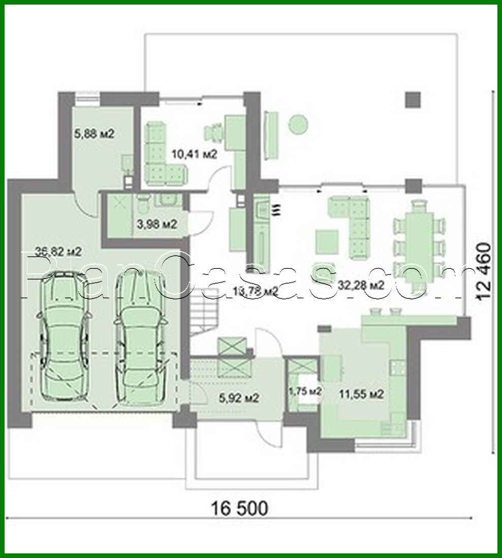 426. Two-story house with a common lounge on the second floor